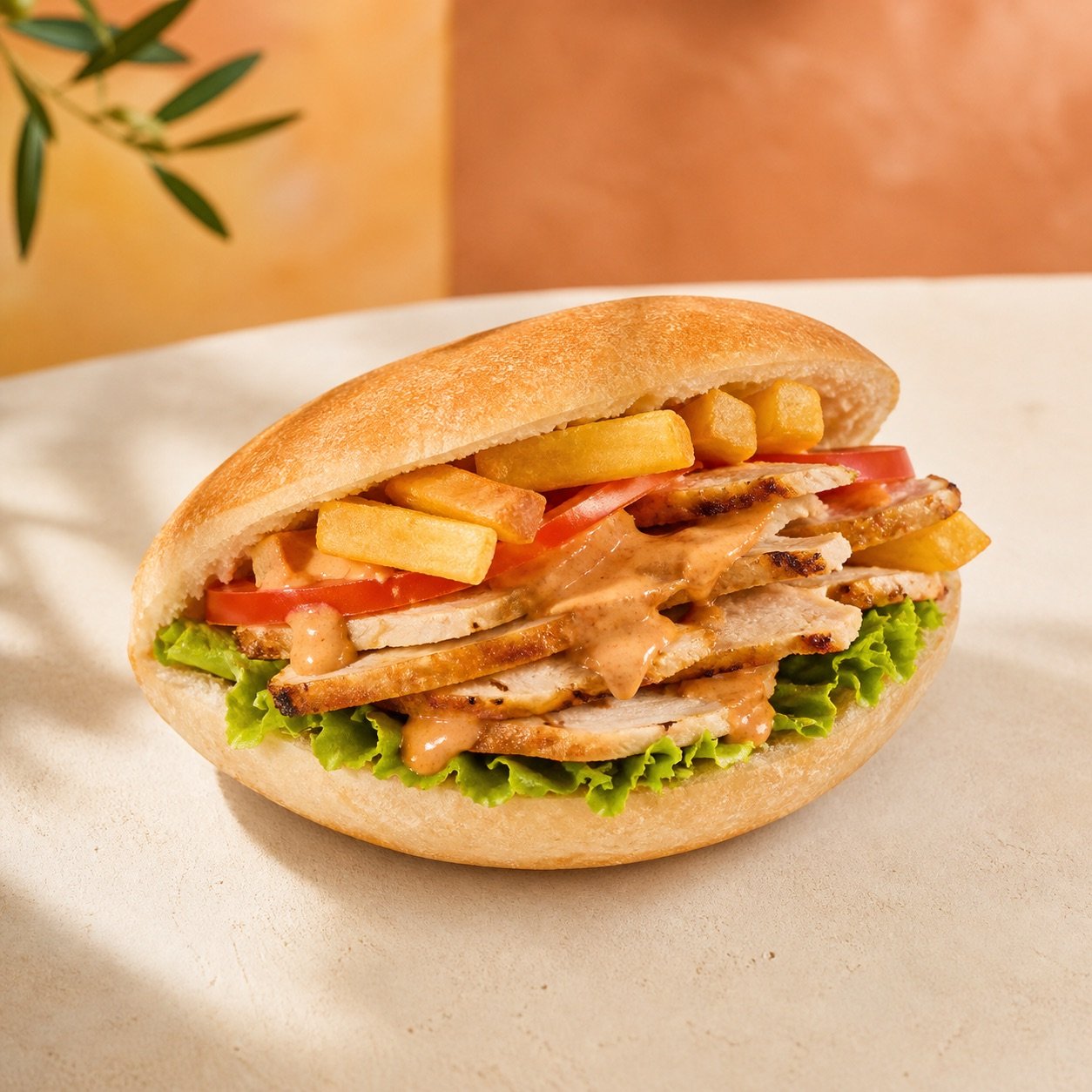 Sandwich escalope